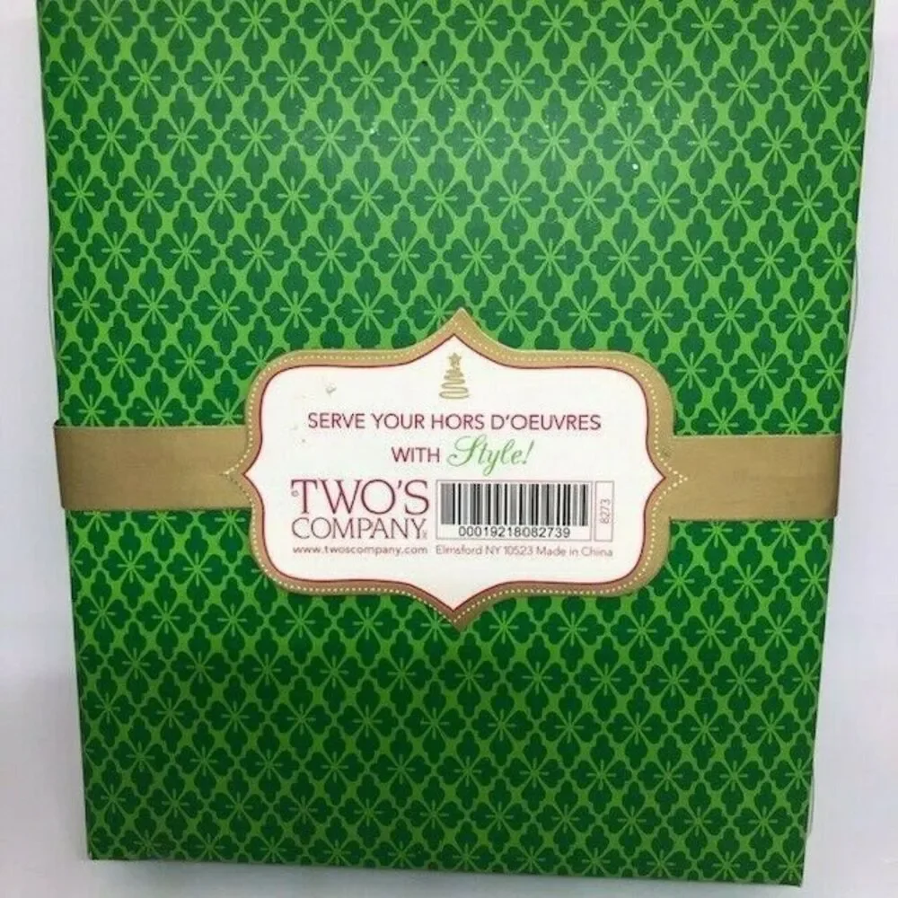 NEW Twos Company Good Cheers Holiday Hors D’oeuvre Picks Set of 6 Lot 2 Open Box